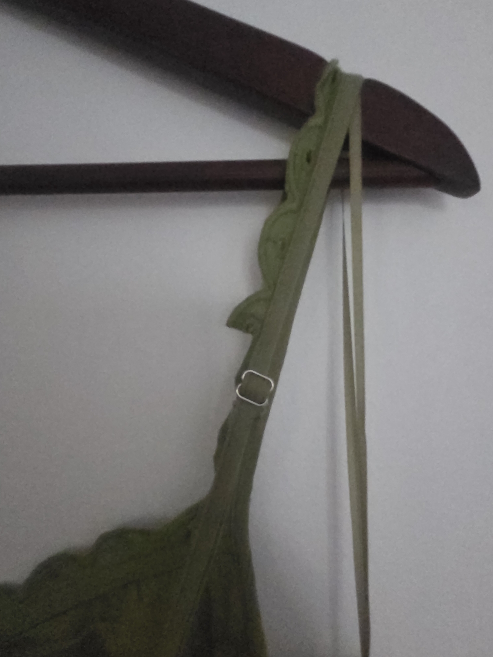 Green Floral Maxi Dress with Lace Trim - Picture 11 of 11